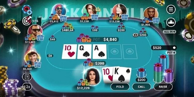 Các hành động được quy định trong Poker online HitClub