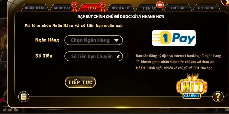 Chất lượng cao trong từng giao dịch nạp tiền